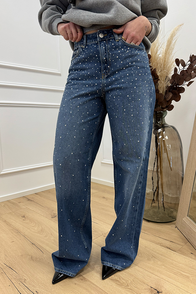 JJXX - Jeans Tokyo denim blu con borchie argento