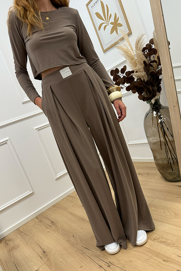 Haveone - Pantaloni joggers casha a palazzo