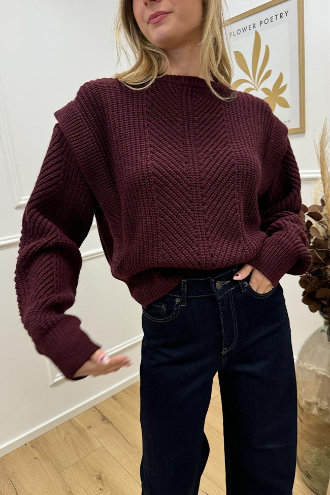 Haveone - Maglione Marant bordeaux misto lana