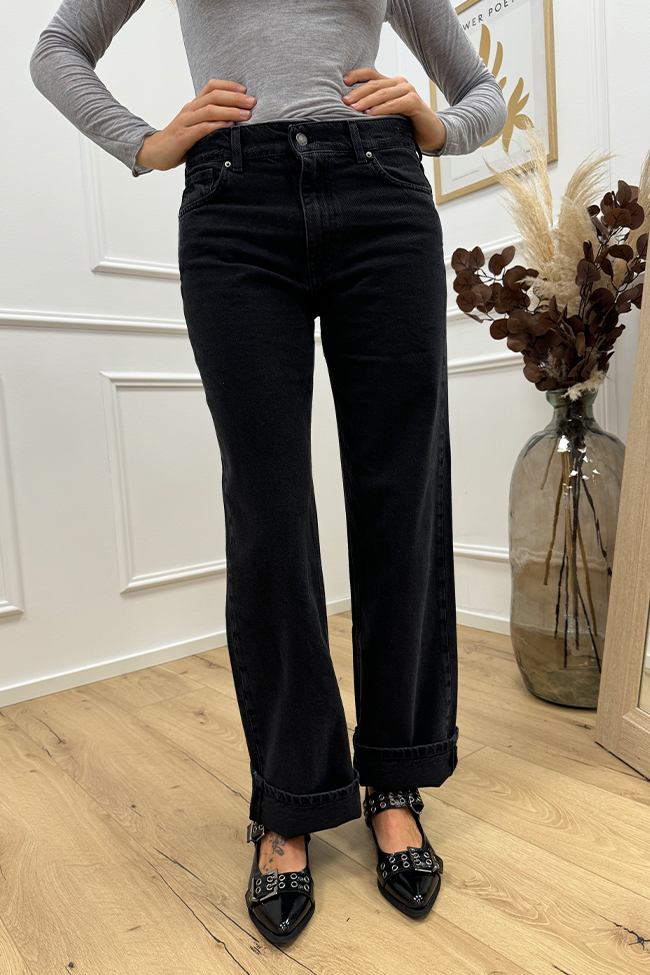 Vicolo - Jeans nero "Alex" wide leg fit