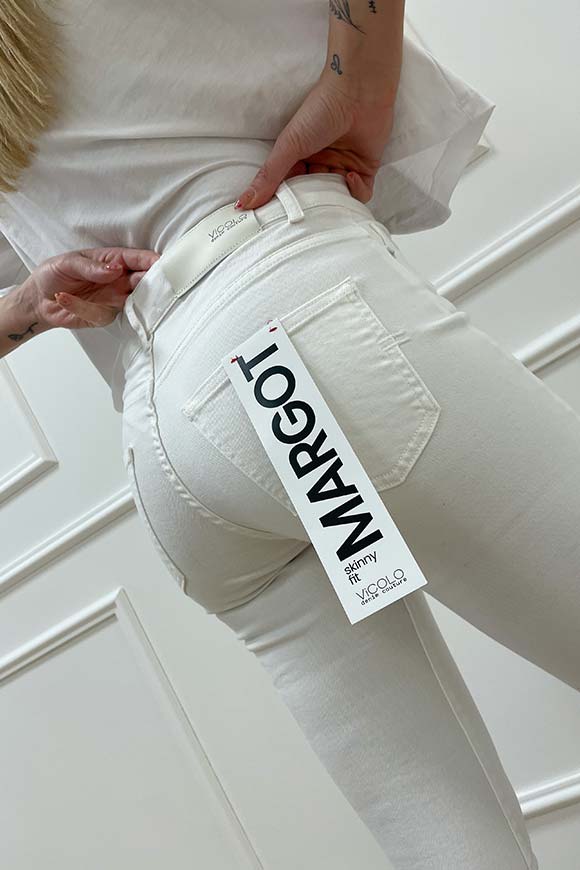 Vicolo - Jeans Margot skinny bianco