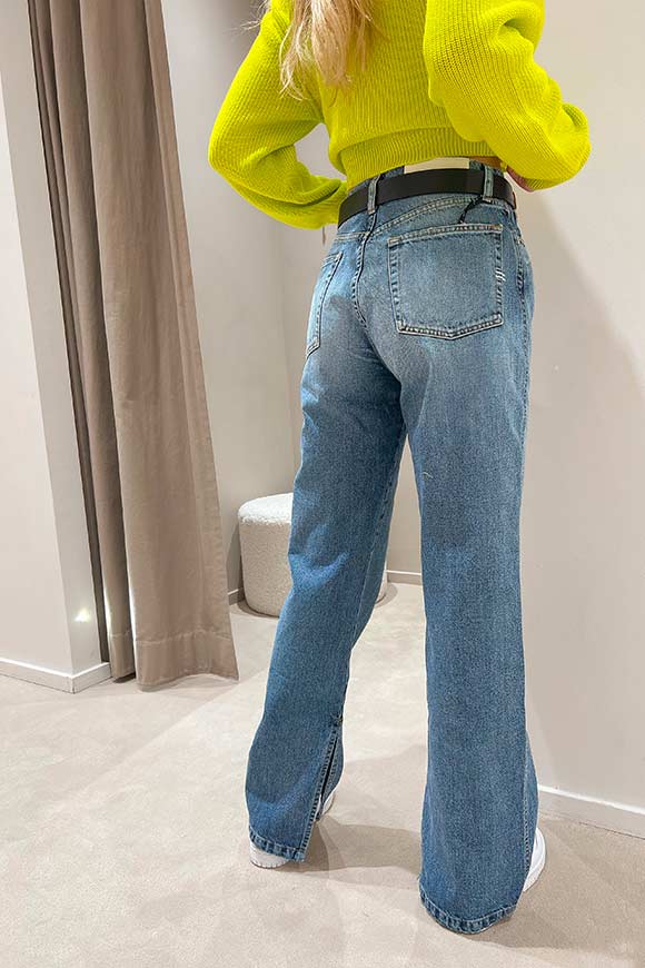 Vicolo - Jeans dritto con spacco interno