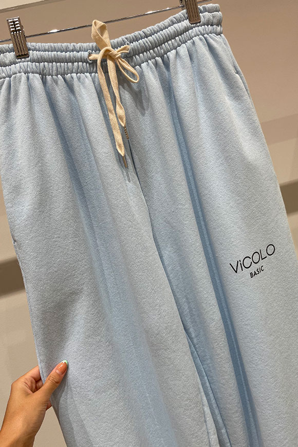 Vicolo - Light blue "Vicolo basic" jogger trousers