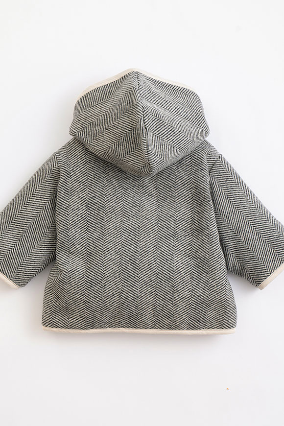 Play Up - Herringbone jacket with shape cotton pile