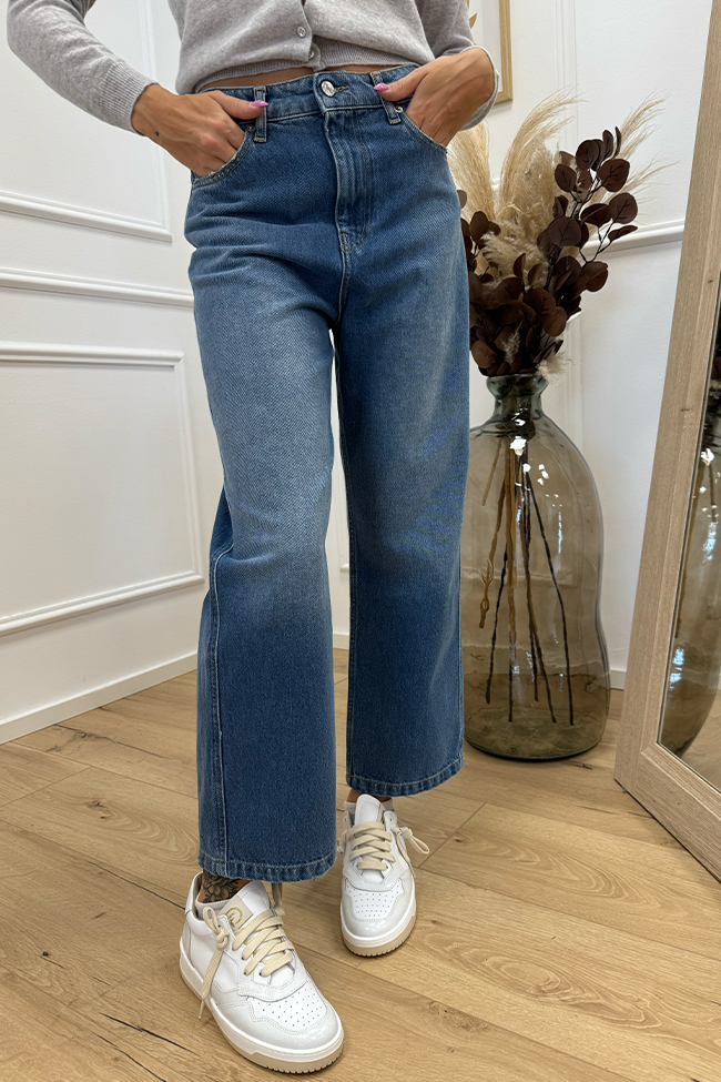 Vicolo - Jeans Kate blu denim cropped fit