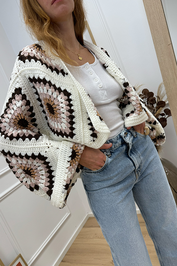 Crispy - Cardigan crochet oversize