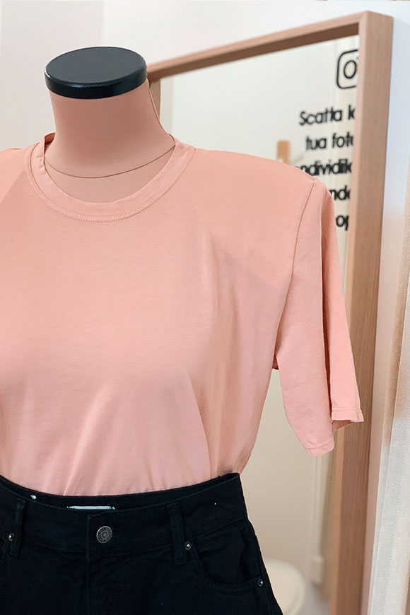 Vicolo - Blush shoulder pads t shirt