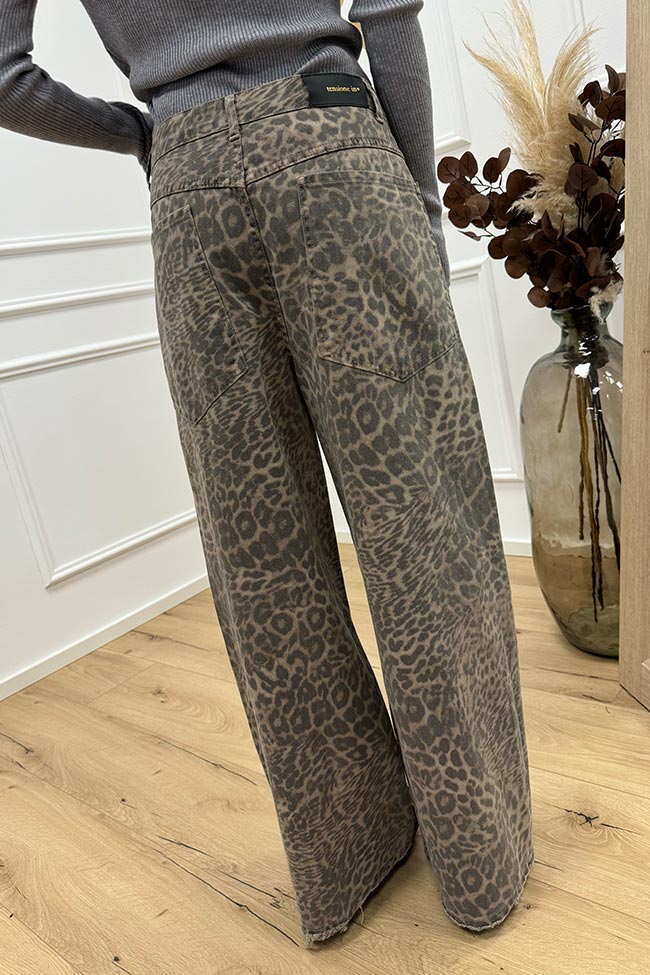 Tensione In - Jeans Giusy boyfriend leopardato