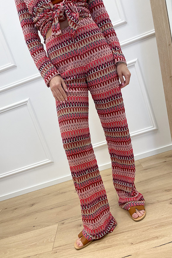 Haveone - Pantaloni fantasia "Missoni" multicolor