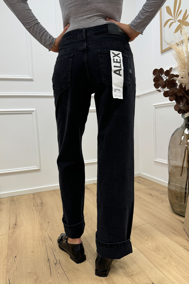 Vicolo - Jeans nero "Alex" wide leg fit