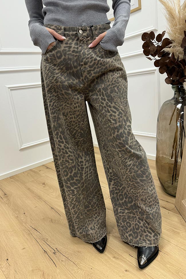 Tensione In - Jeans Giusy boyfriend leopardato