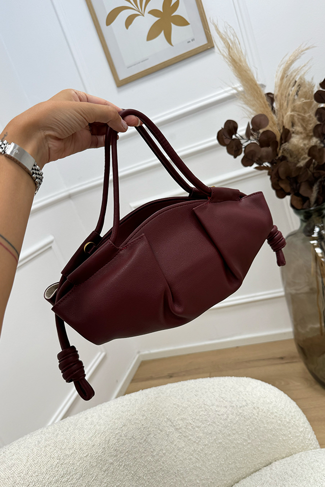 Calibro Shop - Borsa baguette bordeaux