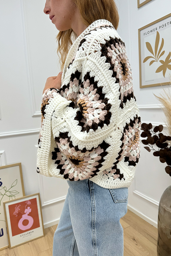 Crispy - Cardigan crochet oversize