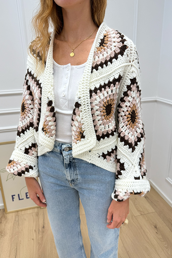 Crispy - Cardigan crochet oversize